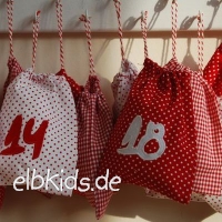 Elbkids Adventskalender In Rot Weiss