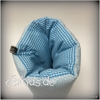 Ministillkissen / Stillmuff in mint Sterne mit trkis