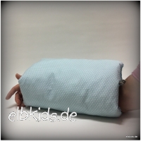 Ministillkissen / Stillmuff in mint Sterne mit trkis